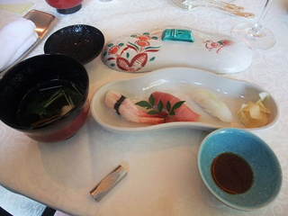 寿司三種　吸物